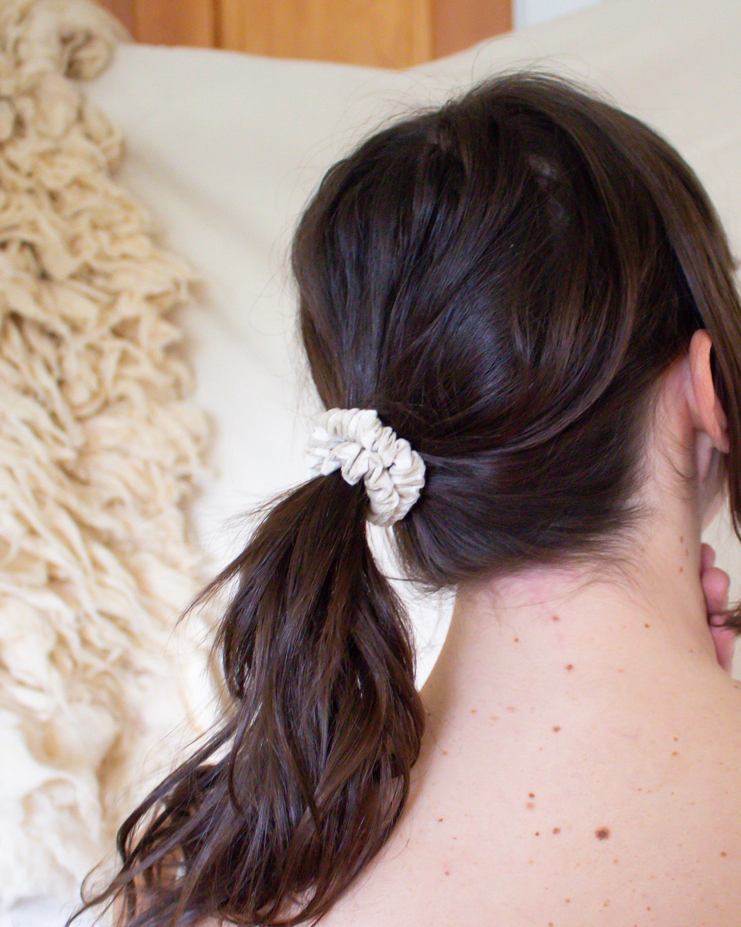 Organic Gingham Scrunchie