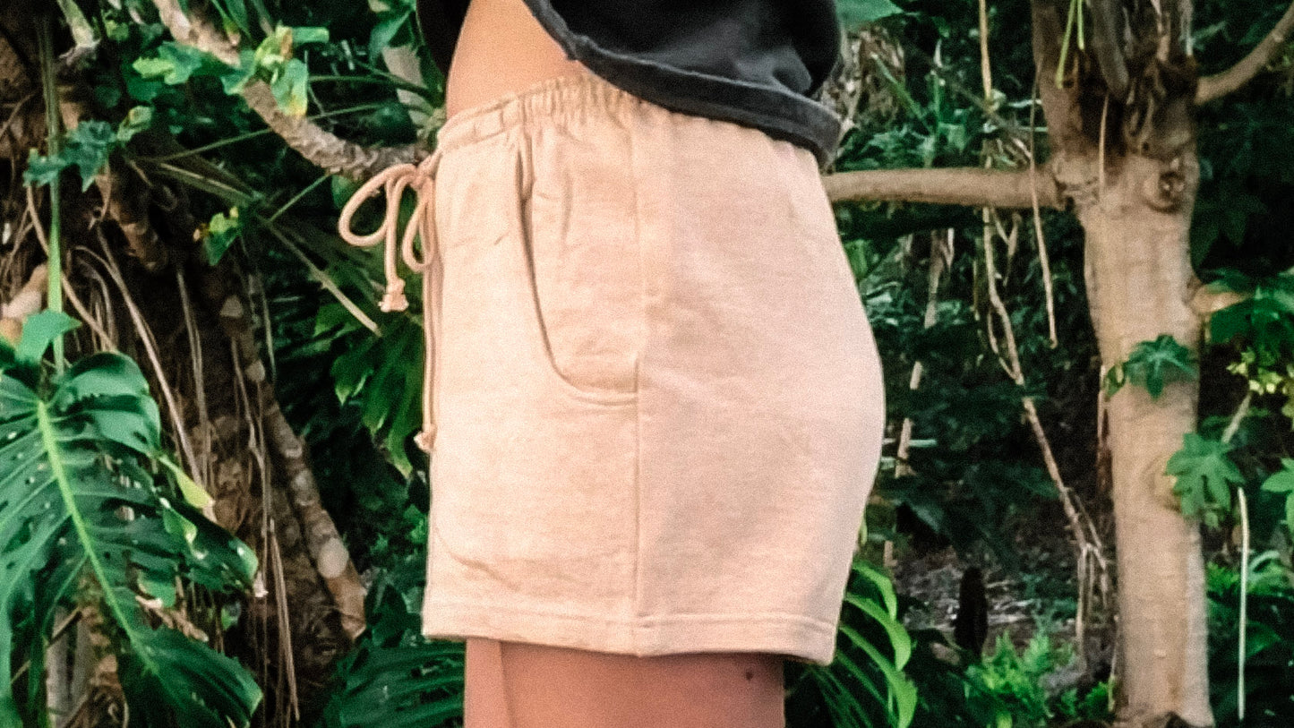Ojai Lounge Shorts Undyed Brown — Sizes TWO, THREE & SEVEN