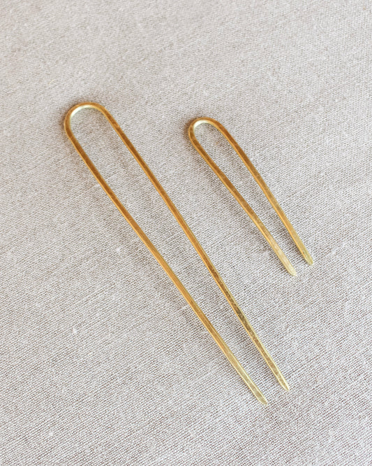 Classic Brass Bun Pin