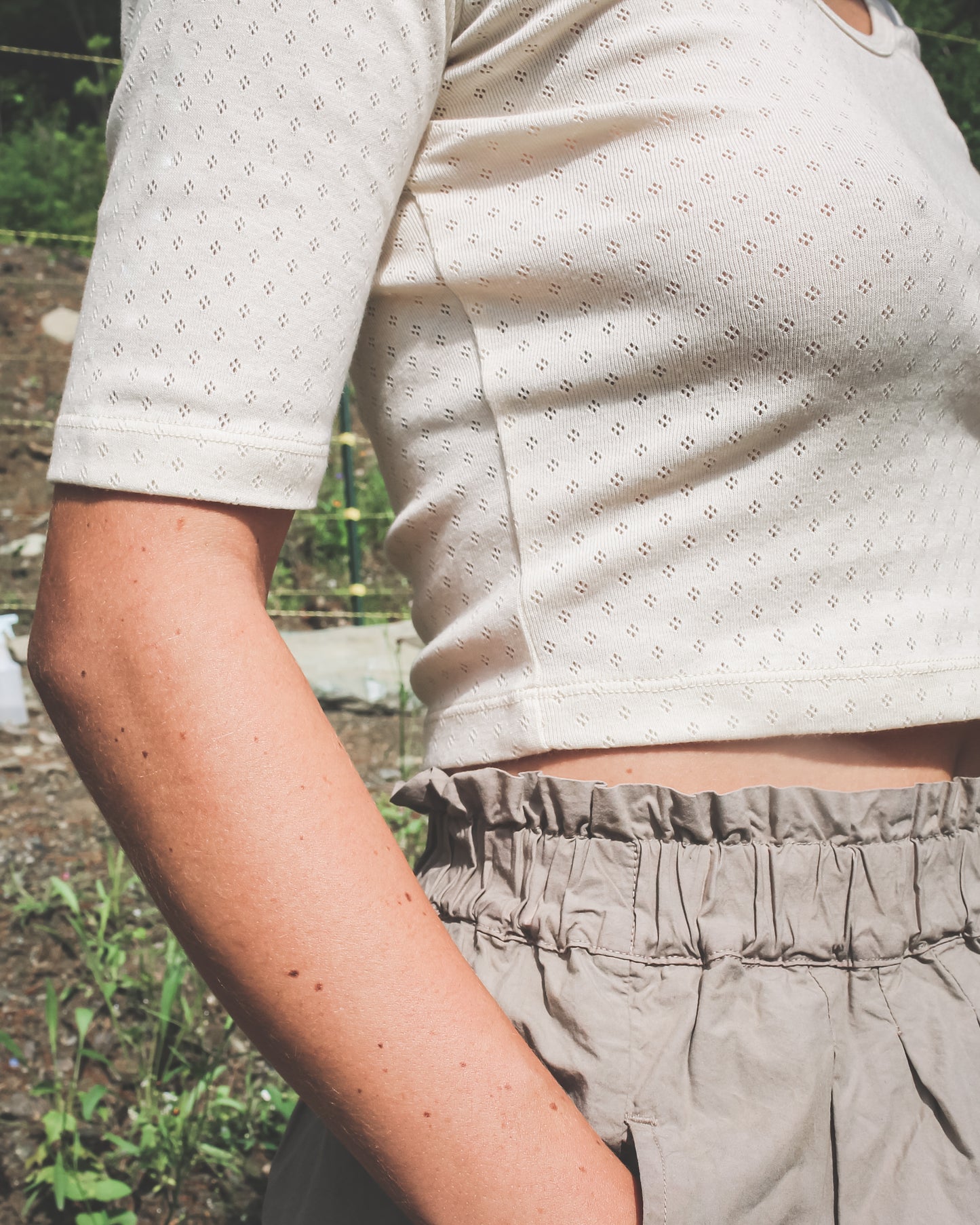 Opal Pointelle Crop – THREE, FOUR, FIVE & SIX